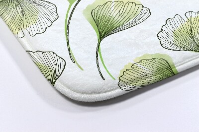 Nedvszívó fürdőszoba szőnyeg Ginkgo levelek