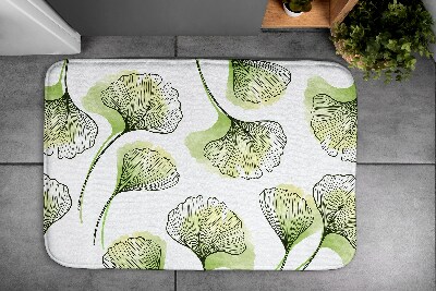 Nedvszívó fürdőszoba szőnyeg Ginkgo levelek