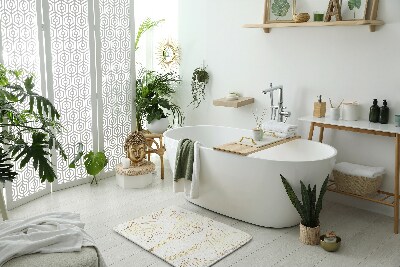 Fürdőszoba szőnyeg Virágvonalak