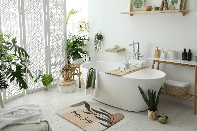 Fürdőszobai szőnyeg Levél növényen
