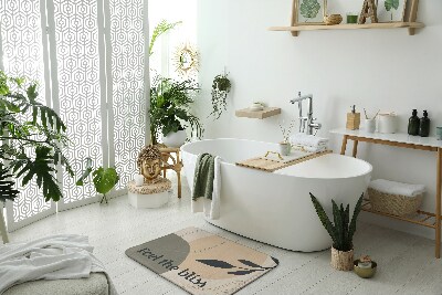 Fürdőszoba szőnyeg Levél növényen