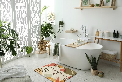 Fürdőszoba szőnyeg Geometriai növény