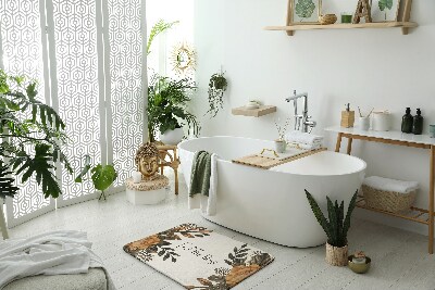 Fürdőszoba szőnyeg Virágösszetétel