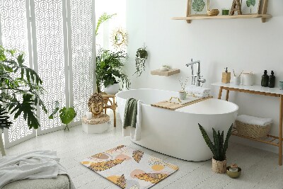 Fürdőszoba szőnyeg Sárga levelek