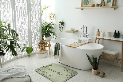 Fürdőszoba szőnyeg Florisztikus téma