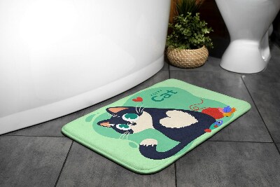 Fürdőszobai szőnyeg Cica állatok