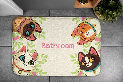 Fürdőszobai szőnyeg Macskák