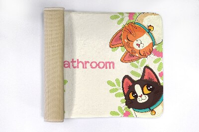 Fürdőszobai szőnyeg Macskák