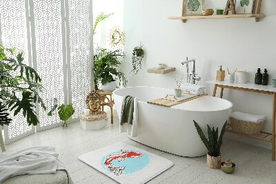 Fürdőszoba szőnyeg Ponty koi