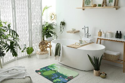 Nedvszívó fürdőszoba szőnyeg Béka