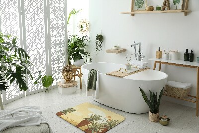 Fürdőszobai szőnyeg Pálmafák