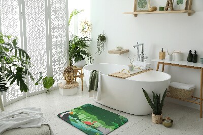 Fürdőszoba szőnyeg Egzotikus állatok