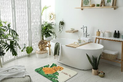 Nedvszívó fürdőszoba szőnyeg Cheeta -afrika