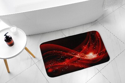 Fürdőszobai szőnyeg Vörös absztrakció