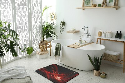 Fürdőszobai szőnyeg Vörös absztrakció