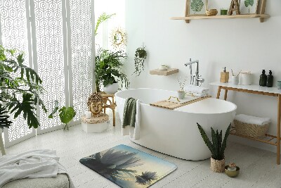 Nedvszívó fürdőszoba szőnyeg Vízliliom virágok