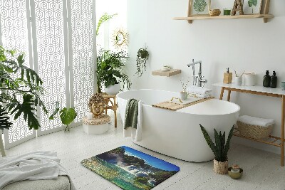 Fürdőszoba szőnyeg A vízesés tájképe