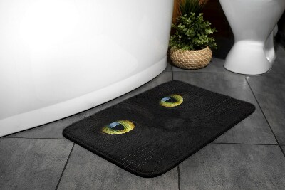 Fürdőszoba szőnyeg Fekete macska