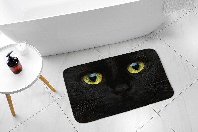 Fürdőszoba szőnyeg Fekete macska