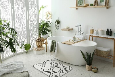 Fürdőszobai szőnyeg Négyzetminták
