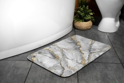Fürdőszobai szőnyeg Szürke márvány