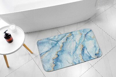 Nedvszívó fürdőszoba szőnyeg Kék márvány
