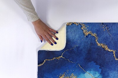 Fürdőszobai szőnyeg Kék márvány