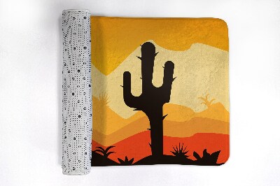 Zuhany kilépő szőnyeg Sivatagi kaktusz