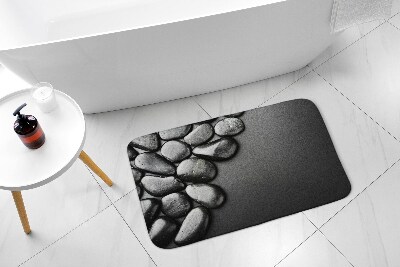 Fürdőszoba szőnyeg Fekete kövek