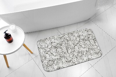 Fürdőszoba szőnyeg Macskamintázat