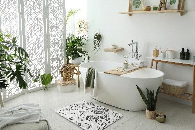 Fürdőszobai szőnyeg Virágmintás