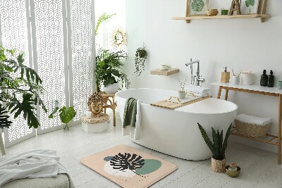Fürdőszoba szőnyeg Páfránylevél
