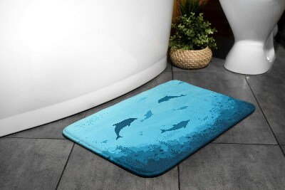 Zuhany kilépő szőnyeg Delfinek