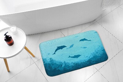 Zuhany kilépő szőnyeg Delfinek