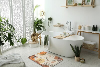 Fürdőszobai szőnyeg Virágos absztrakciók