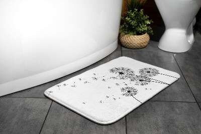 Fürdőszoba szőnyeg Pitypangvirágok