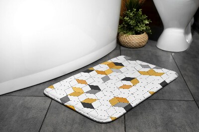 Fürdőszobai szőnyeg Geometriai kockák