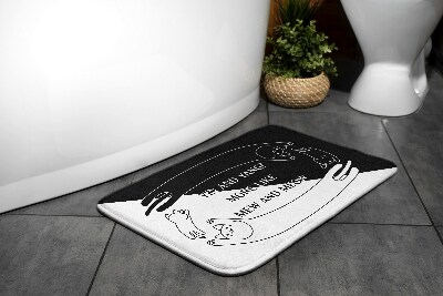 Zuhany kilépő szőnyeg Macskák