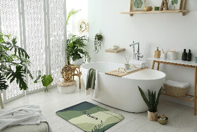 Fürdőszoba szőnyeg Pasztell zöldek