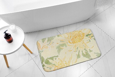 Fürdőszoba szőnyeg Krizantém virágok