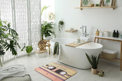 Fürdőszoba szőnyeg Retro kazetta