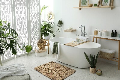 Fürdőszoba szőnyeg Fa rönkök