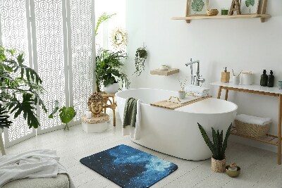 Fürdőszoba szőnyeg Kék absztrakció