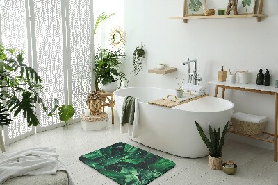 Fürdőszobai szőnyeg Növények levelei