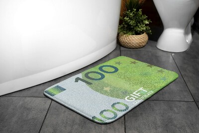 Fürdőszoba szőnyeg Euro banknote money