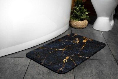 Fürdőszoba szőnyeg Sötétkék márvány