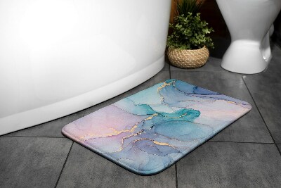 Fürdőszobai szőnyeg Színes márvány