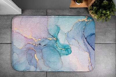 Fürdőszobai szőnyeg Színes márvány