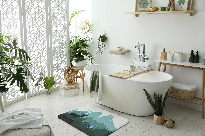 Nedvszívó fürdőszoba szőnyeg Forest jeleń