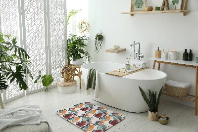 Fürdőszoba szőnyeg Madarak virágminta